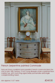French painted Commode